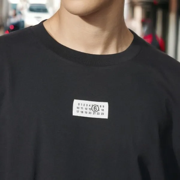 MM6 Maison Margiela  |Street Style Logo T-Shirts