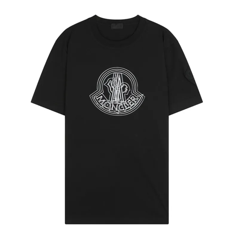 MONCLER  |Sweat Street Style Cotton Logo T-Shirts