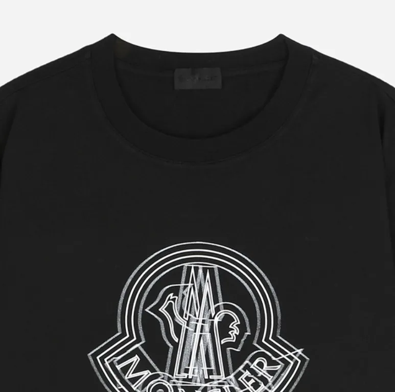 MONCLER  |Sweat Street Style Cotton Logo T-Shirts