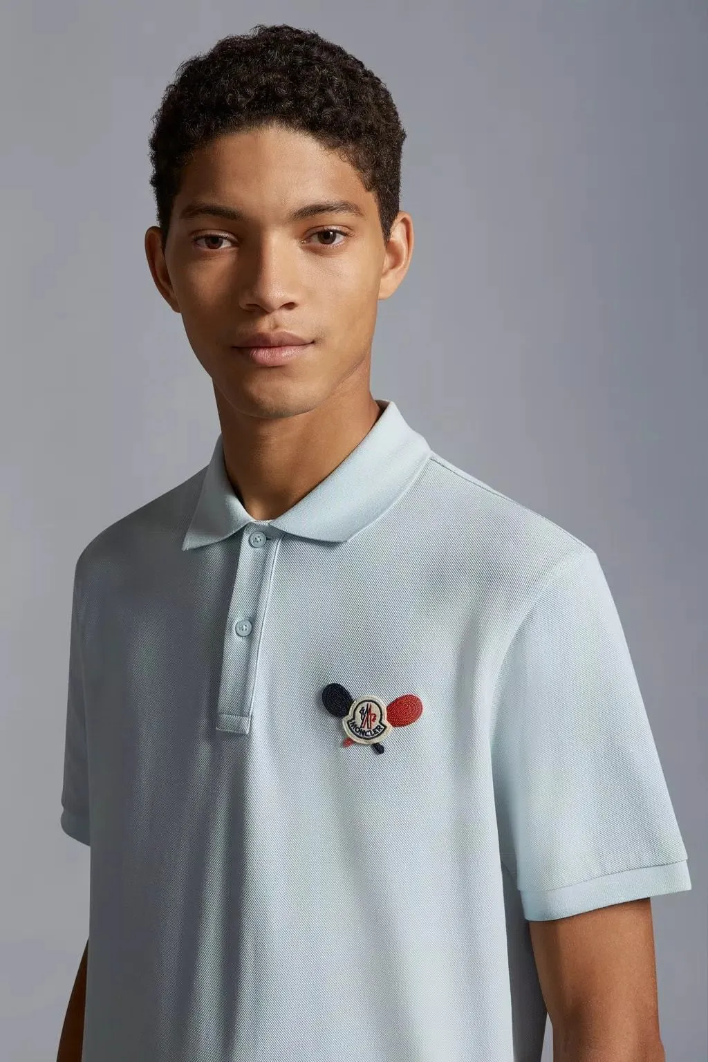 MONCLER  |Tennis Logo Patch Polo Shirt