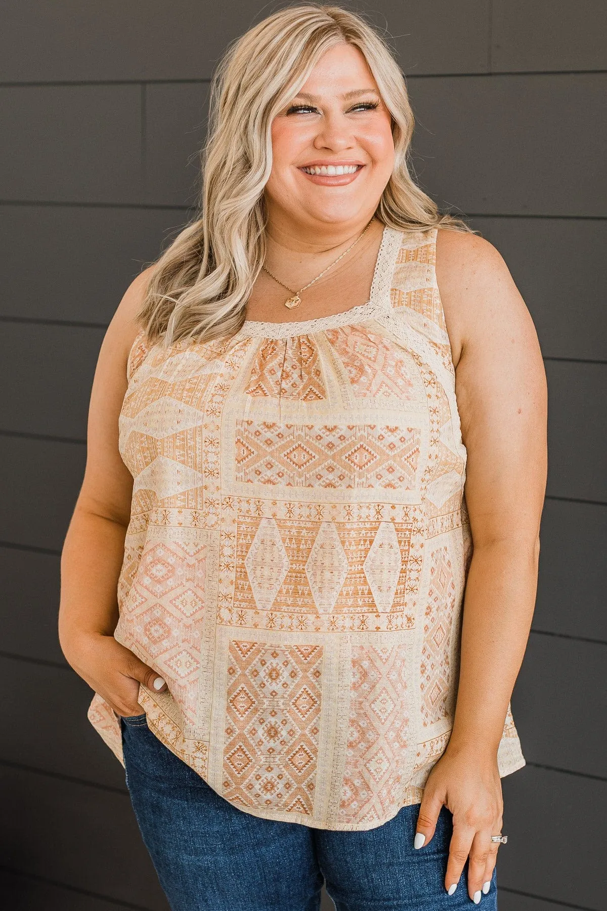 Most Perfect Moment Tank Top- Dusty Peach