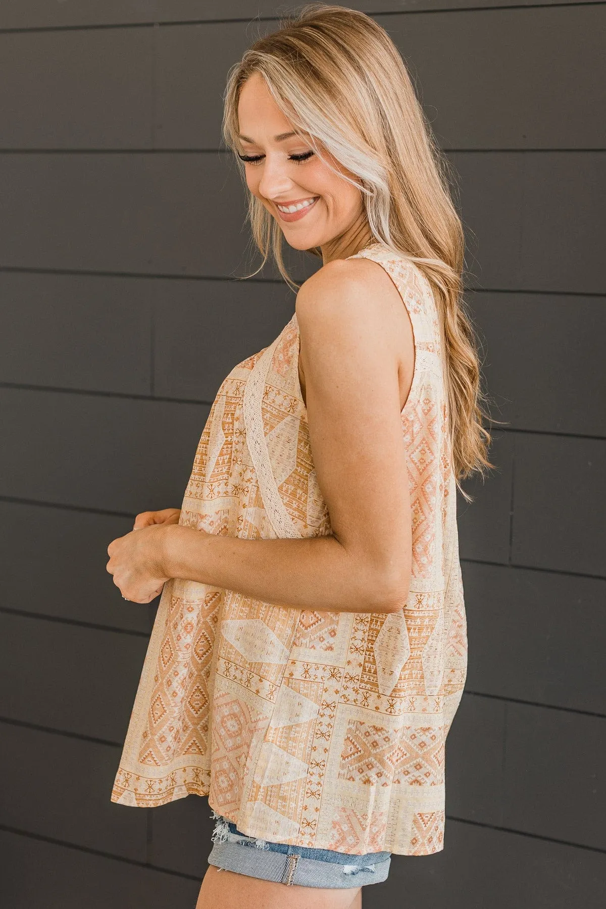 Most Perfect Moment Tank Top- Dusty Peach