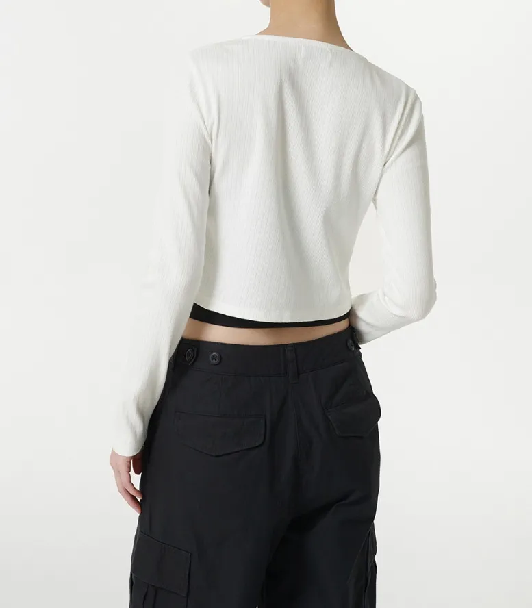 MUSINSA STANDARD  |Casual Style Long Sleeves Plain Cotton Elegant Style