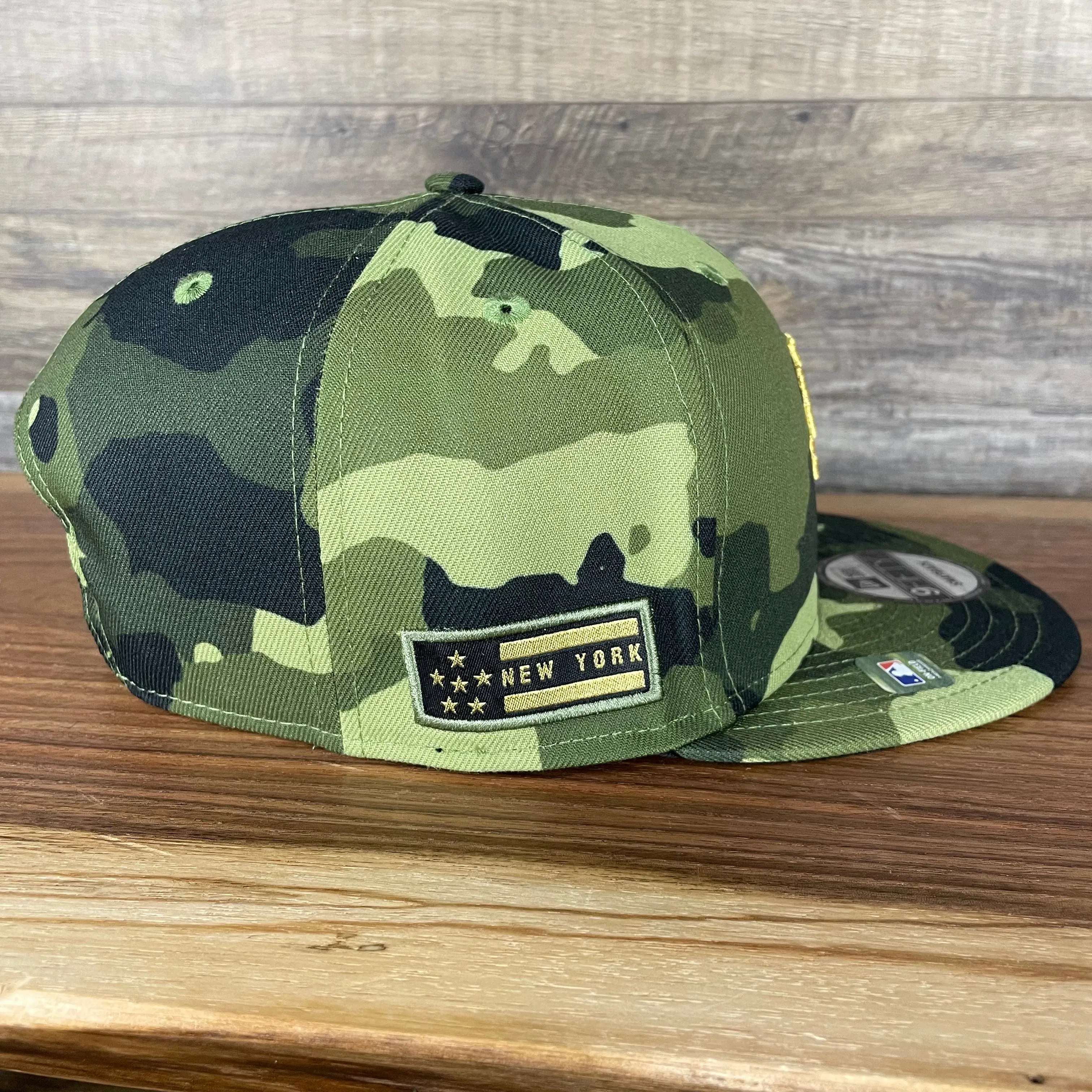 New York Mets 2022 Armed Forces Day / Memorial Day Side Patch 9Fifty Snapback Cap | Camo