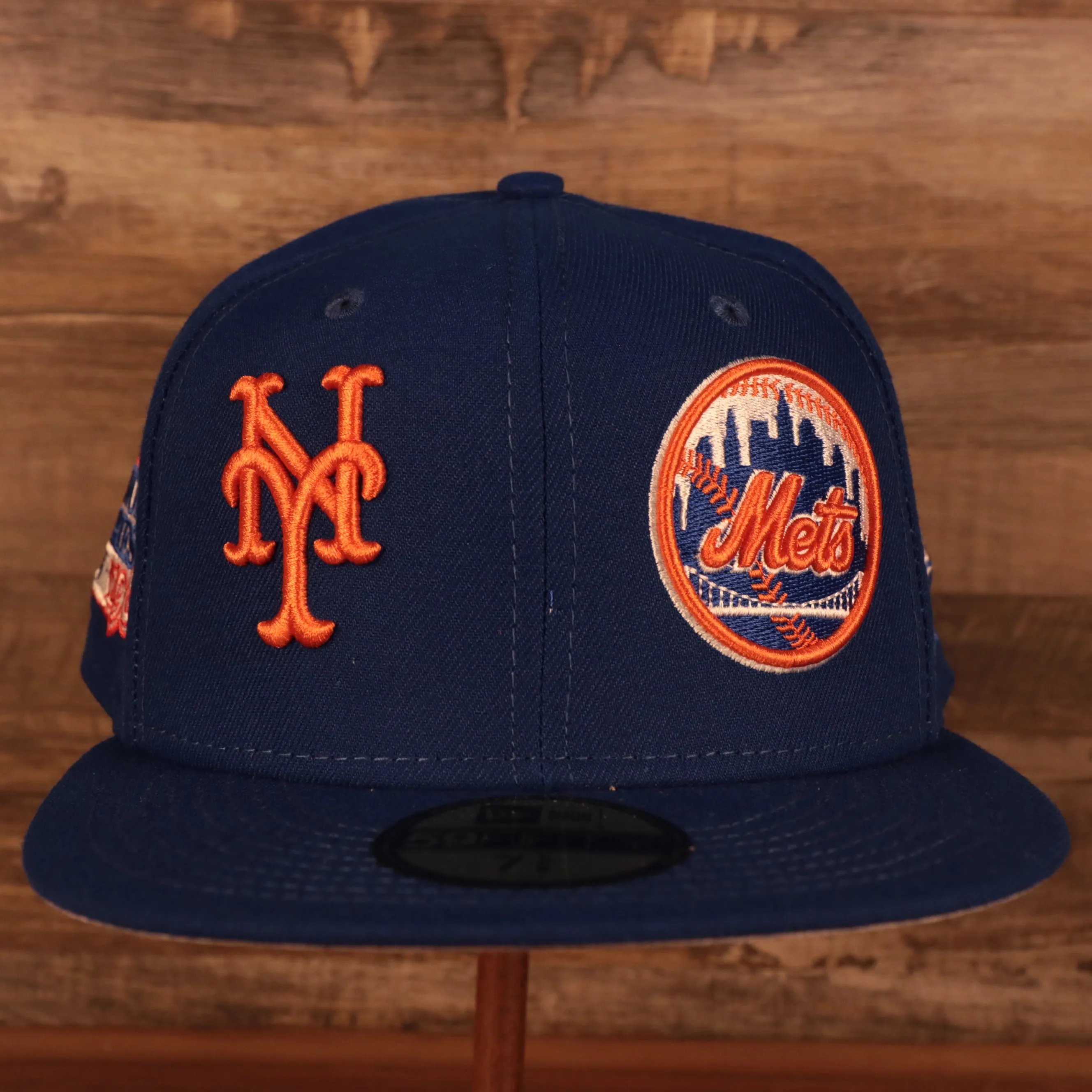 New York Mets Patch Pride All Over Gray Bottom Side Patch 59Fifty Fitted Cap