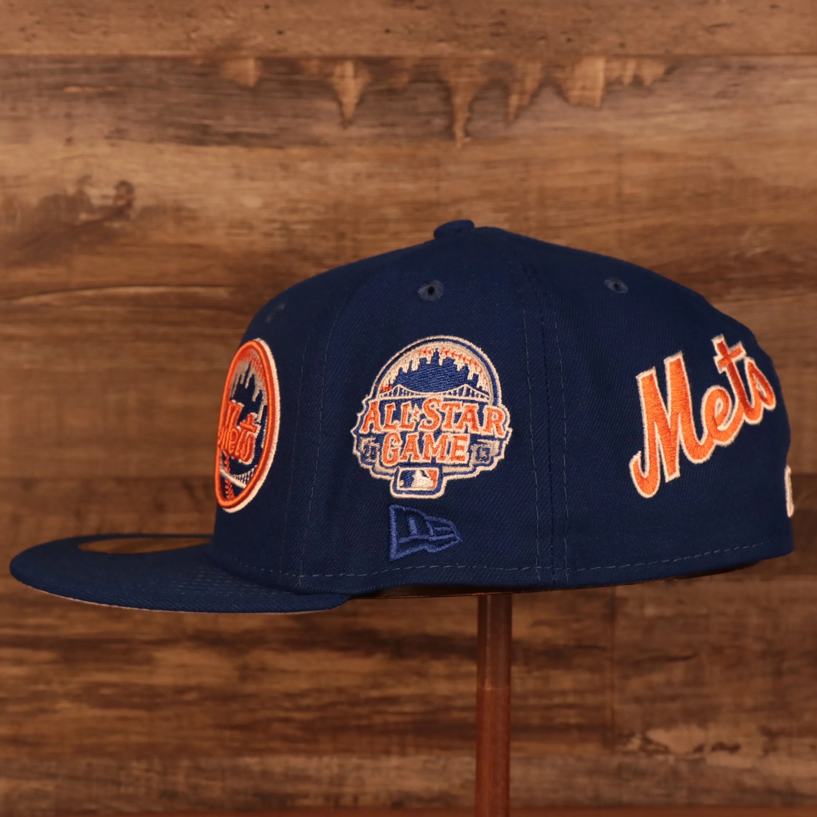 New York Mets Patch Pride All Over Gray Bottom Side Patch 59Fifty Fitted Cap