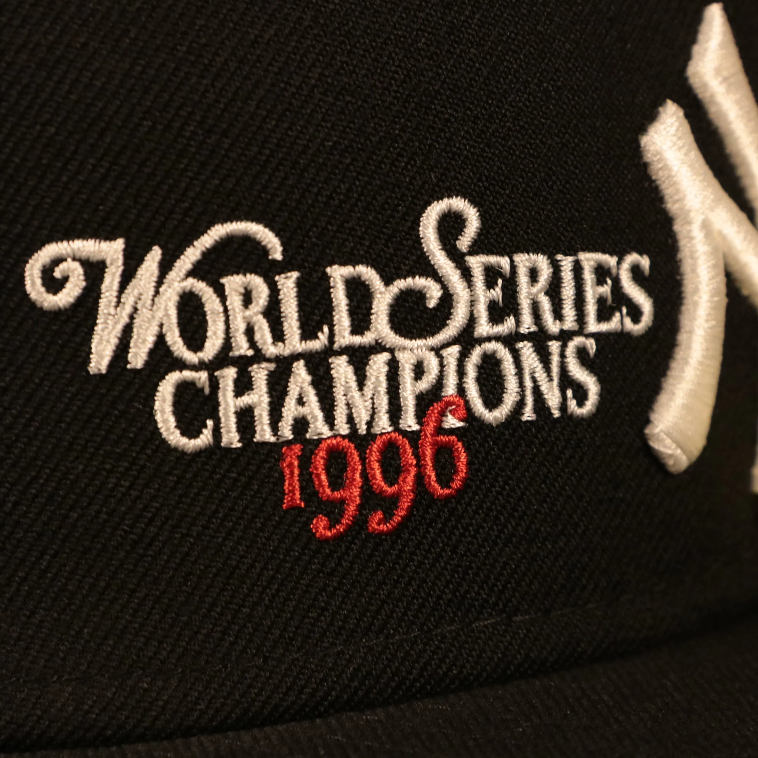 New York Yankees 1996 World Series Script Patch Gray Bottom 59Fifty Fitted Cap