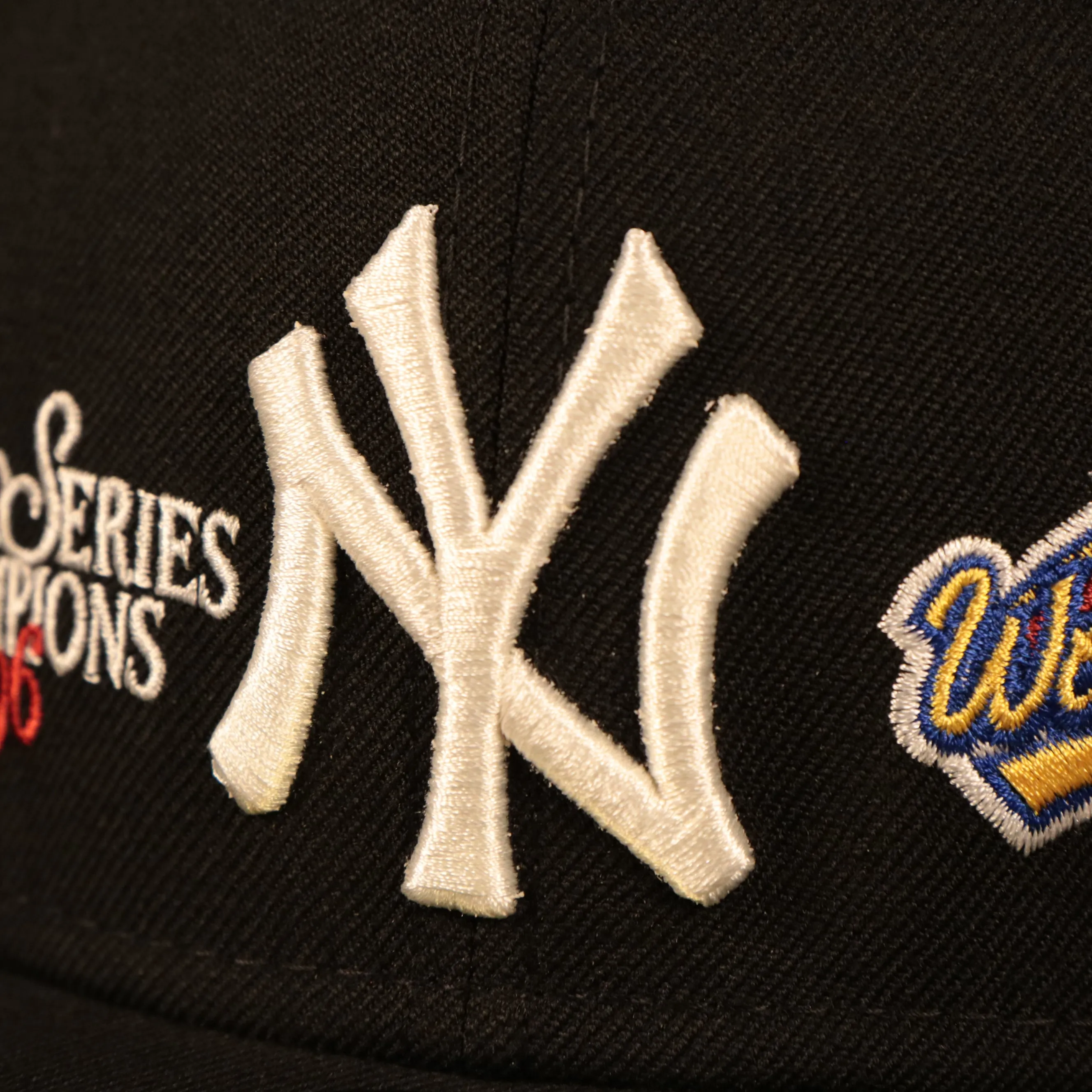 New York Yankees 1996 World Series Script Patch Gray Bottom 59Fifty Fitted Cap