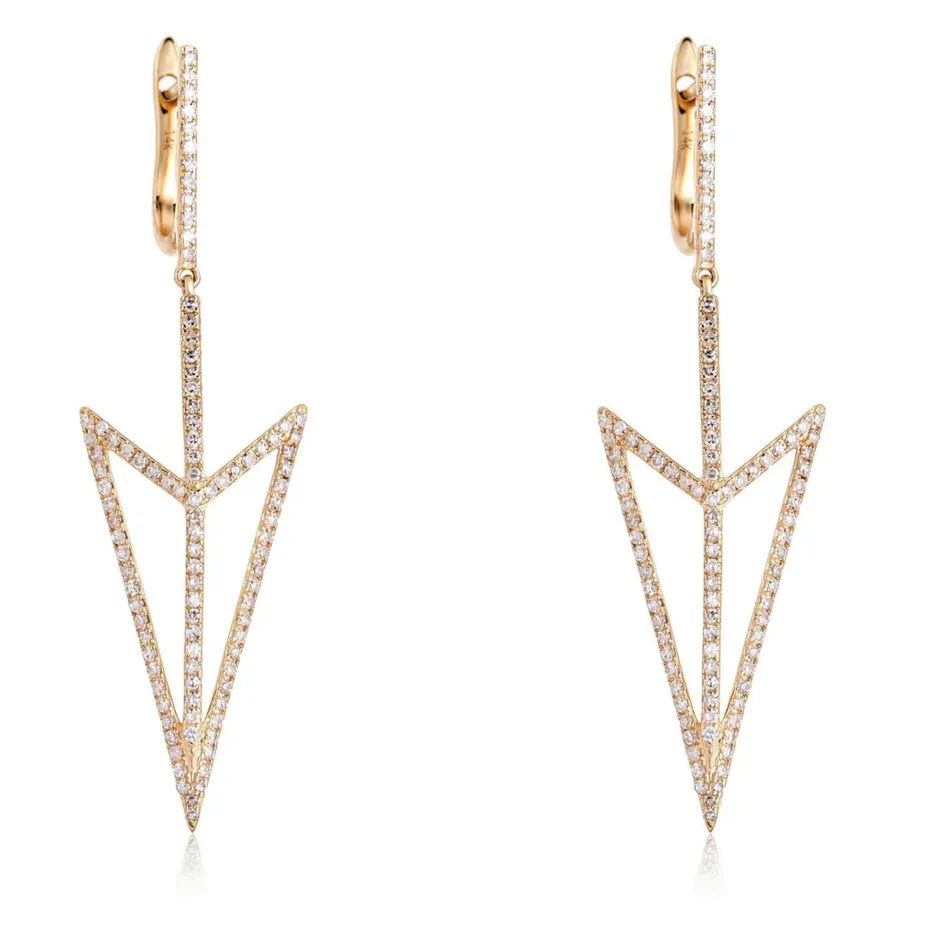 NOVA DIAMOND DAGGER DROP EARRINGS