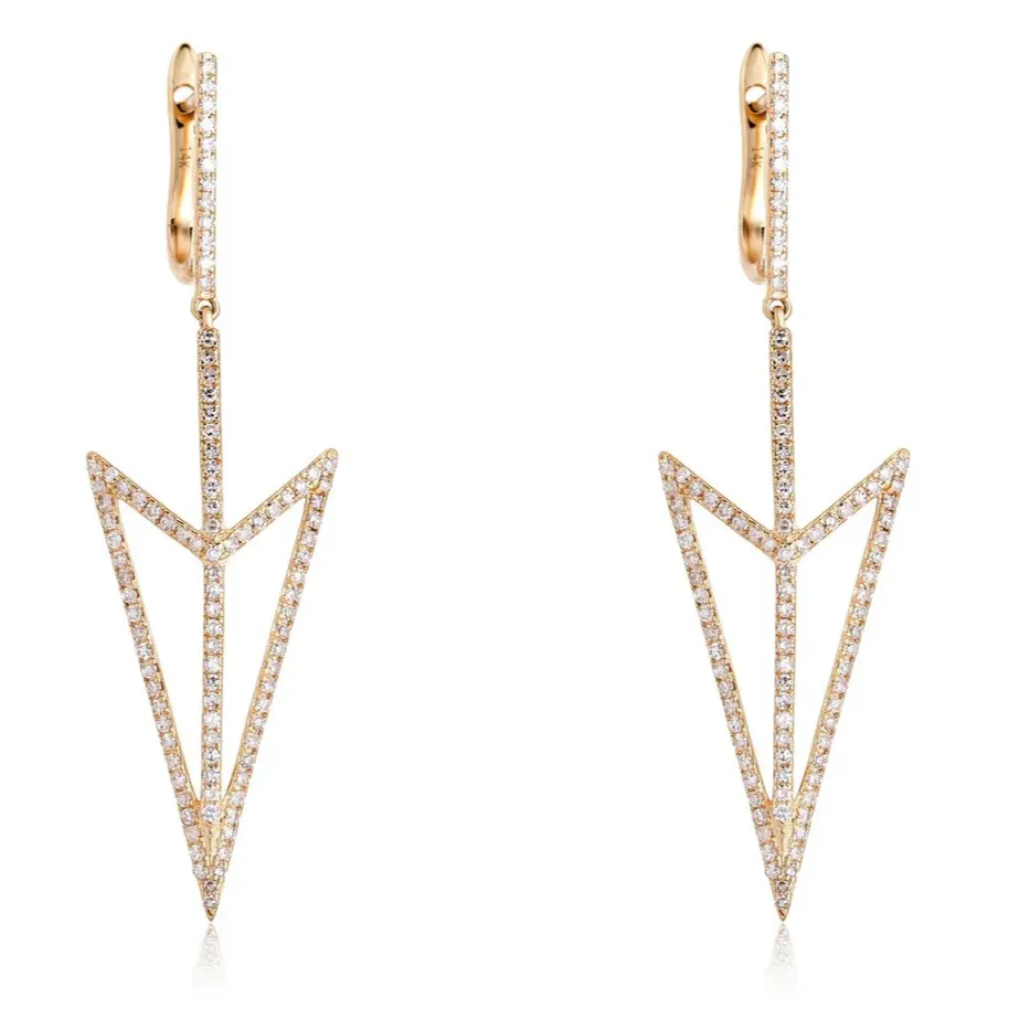 NOVA DIAMOND DAGGER DROP EARRINGS