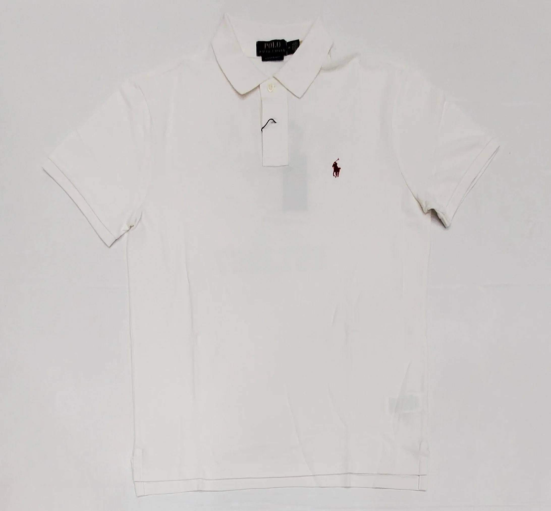 Nwt Polo Ralph Lauren White Lunar Custom Slim Fit Polo