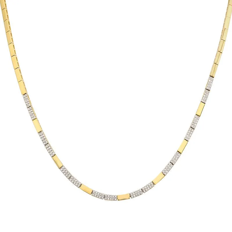 PACEY DIAMOND BAR SHAPED NECKLACE