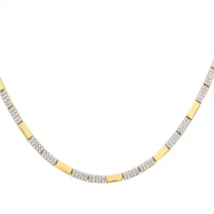 PACEY DIAMOND BAR SHAPED NECKLACE