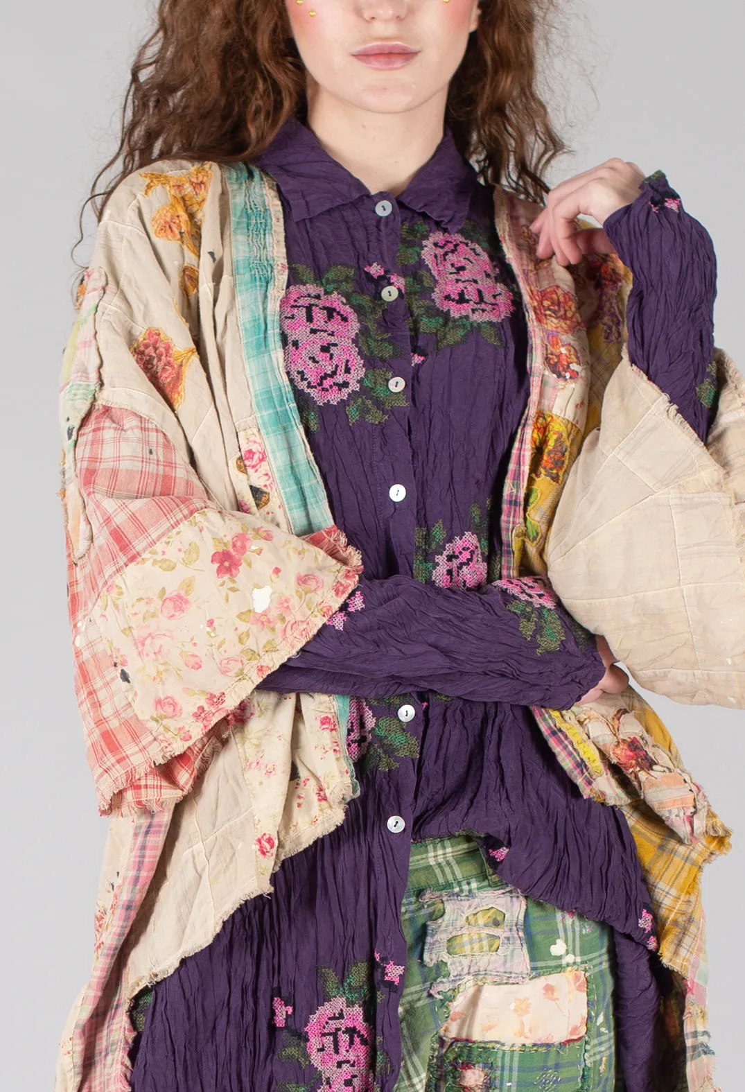 Patchwork Beatix Kimono in Madras App