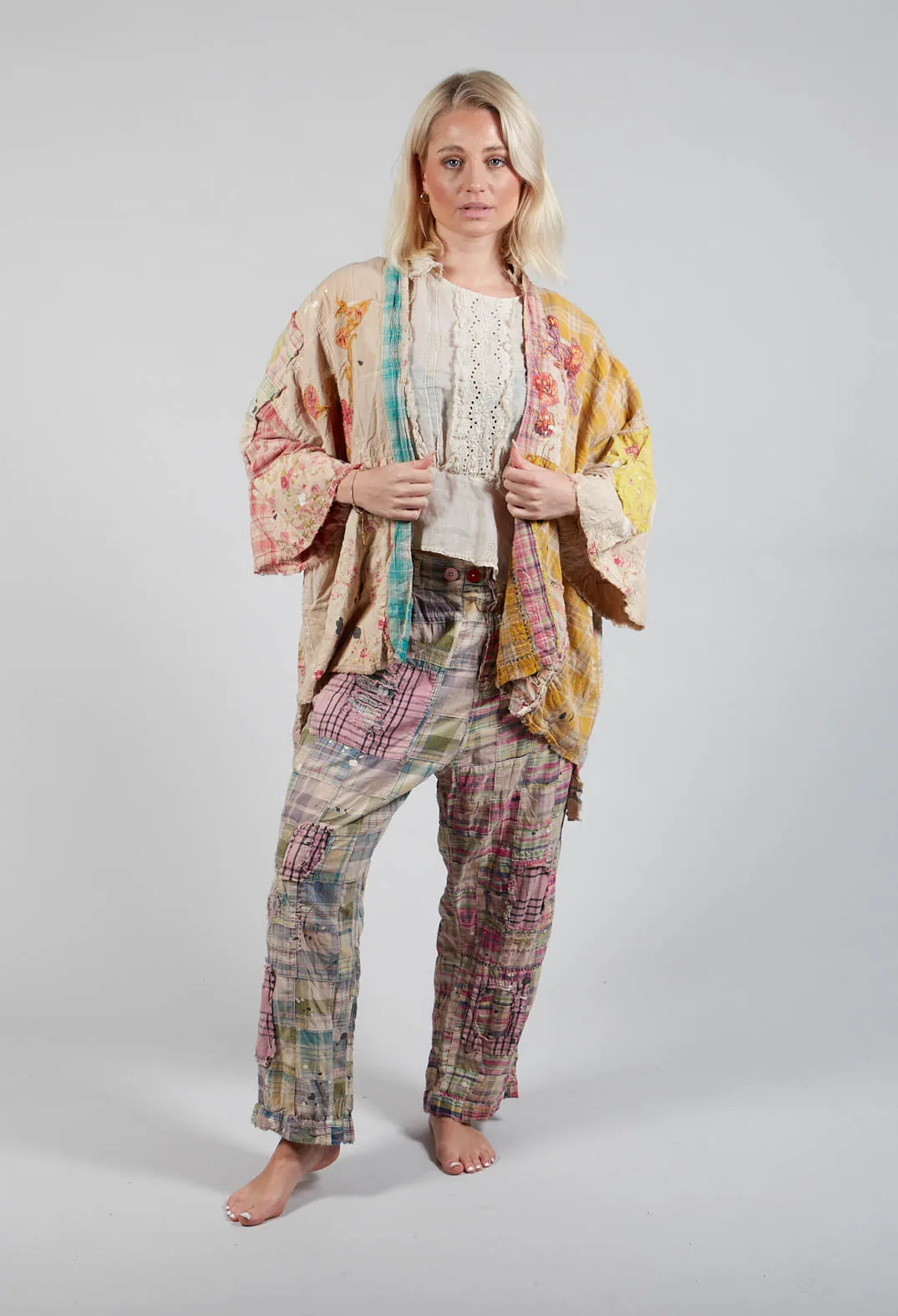 Patchwork Beatix Kimono in Madras App