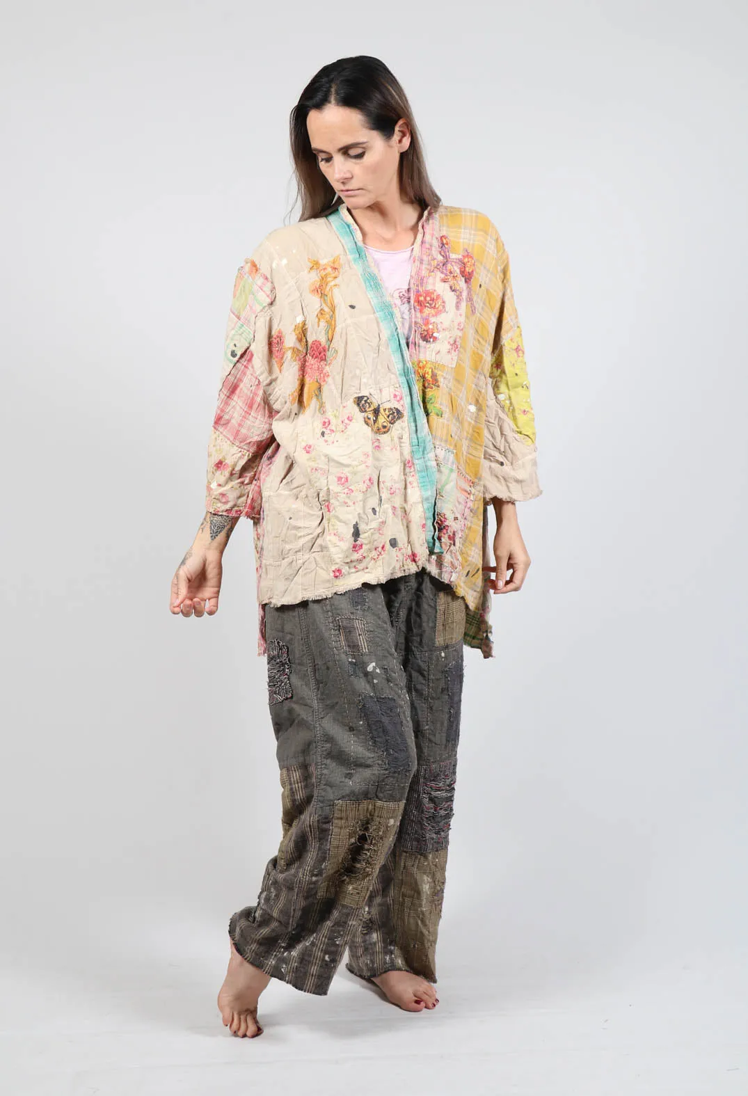 Patchwork Beatix Kimono in Madras App