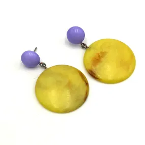 Periwinkle/Butter Lucite Sarah Drop Earrings