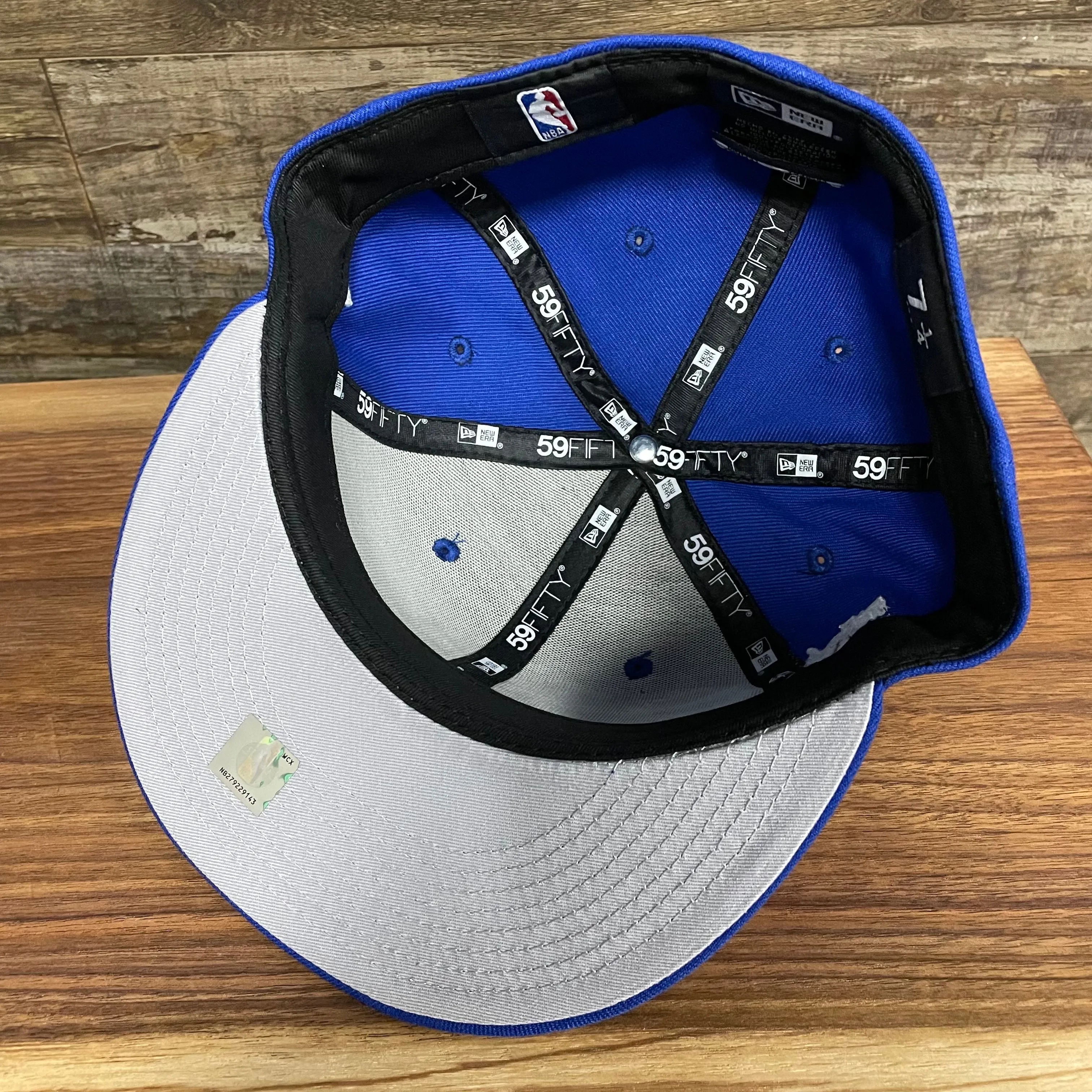 Philadelphia 76ers City Cluster Side Patch Gray Bottom Royal 59Fifty Fitted Cap