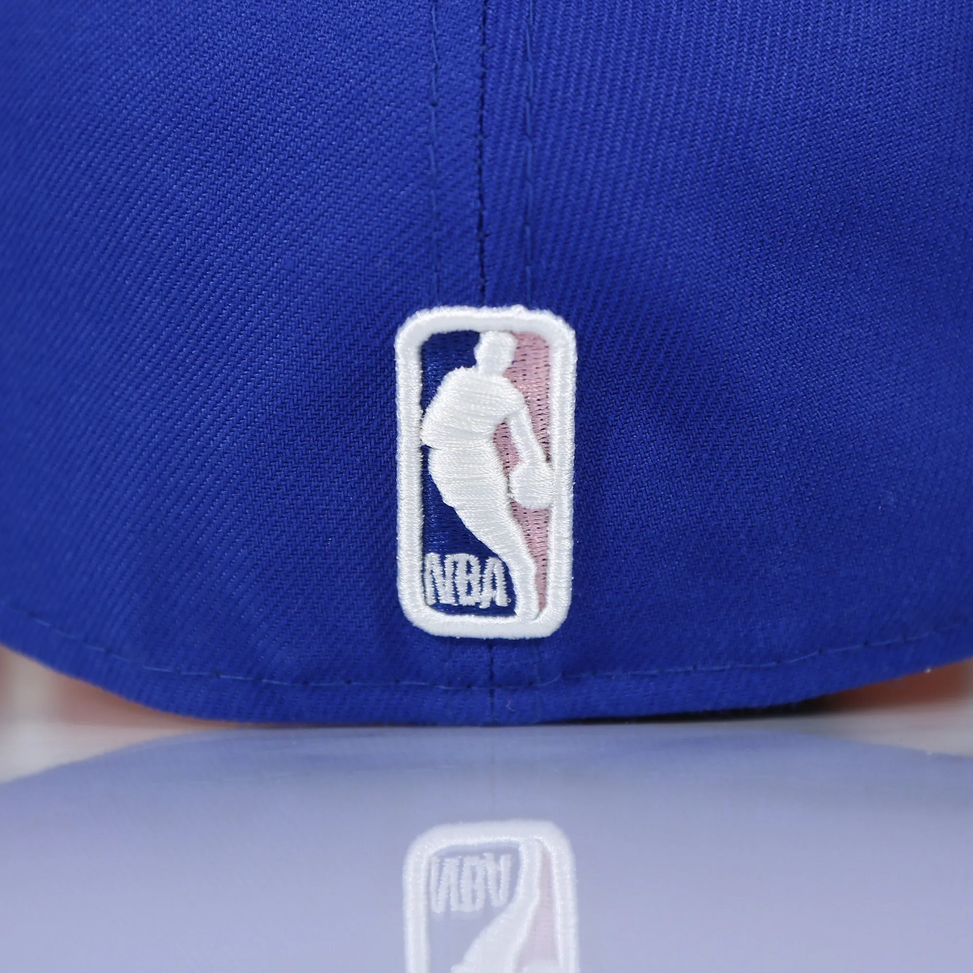 Philadelphia 76ers Pop Sweat Pastel NBA Finals Champions Side Patch Fitted Cap With Pink Undervisor | Royal Blue 59Fifty Cap