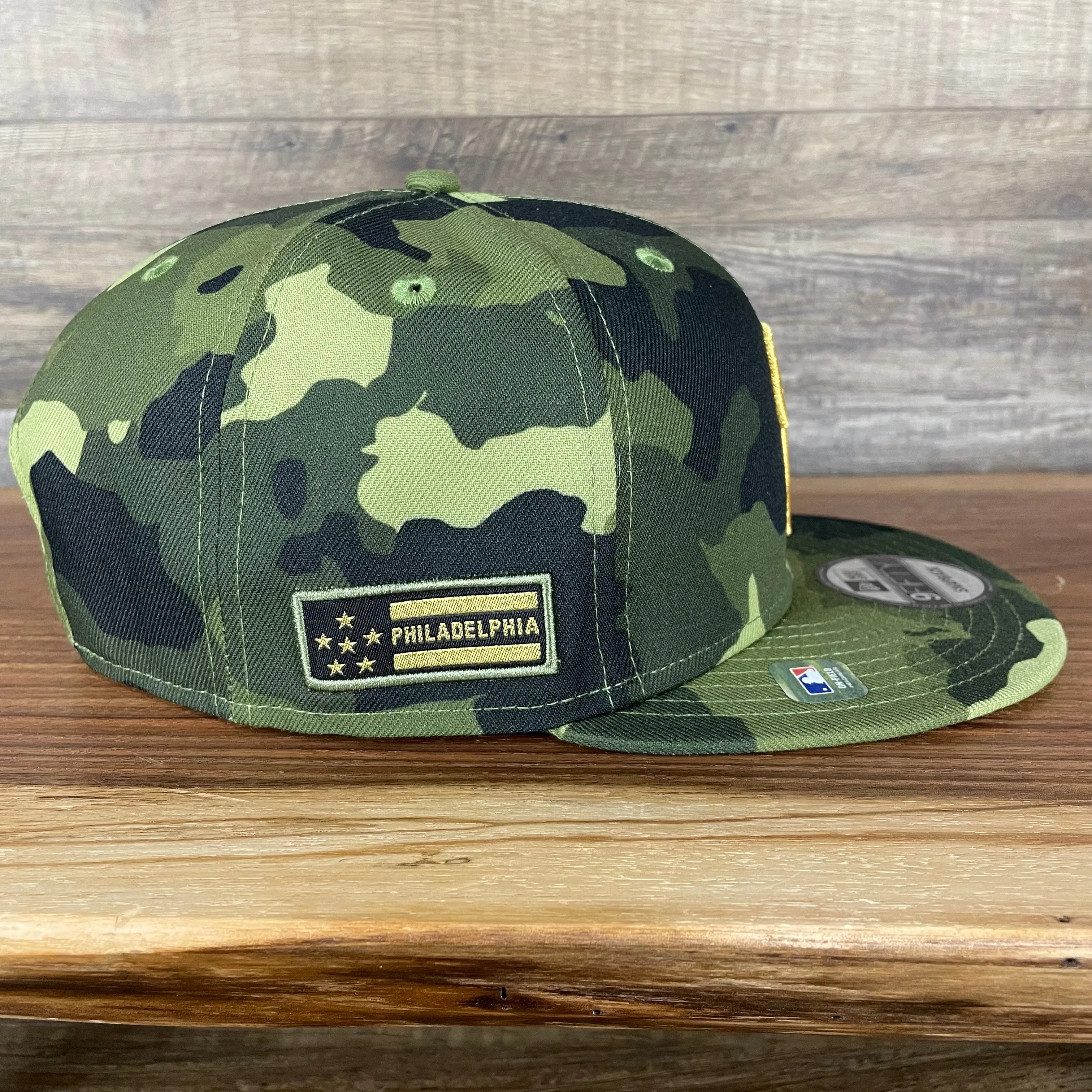 Philadelphia Phillies 2022 Armed Forces Day / Memorial Day Side Patch 9Fifty Snapback | Camo