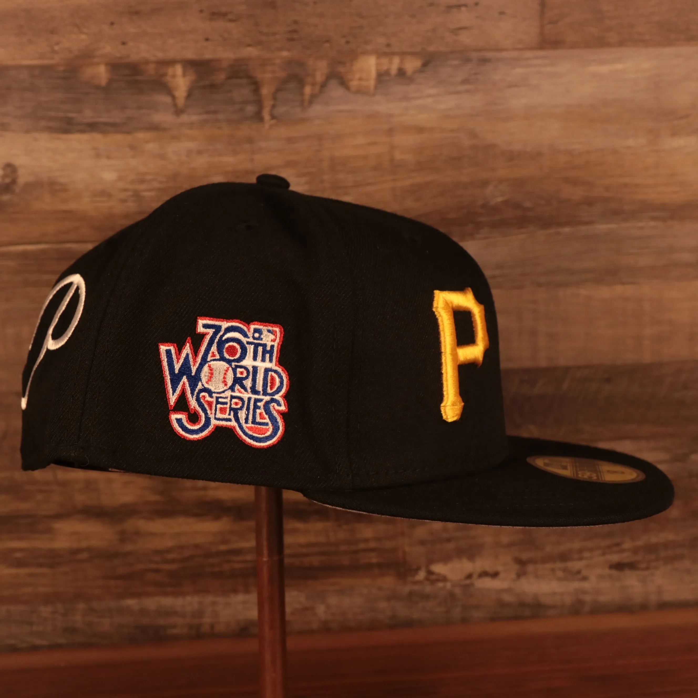 Pittsburgh Pirates Patch Pride All Over Gray Bottom Side Patch 59Fifty Fitted Cap