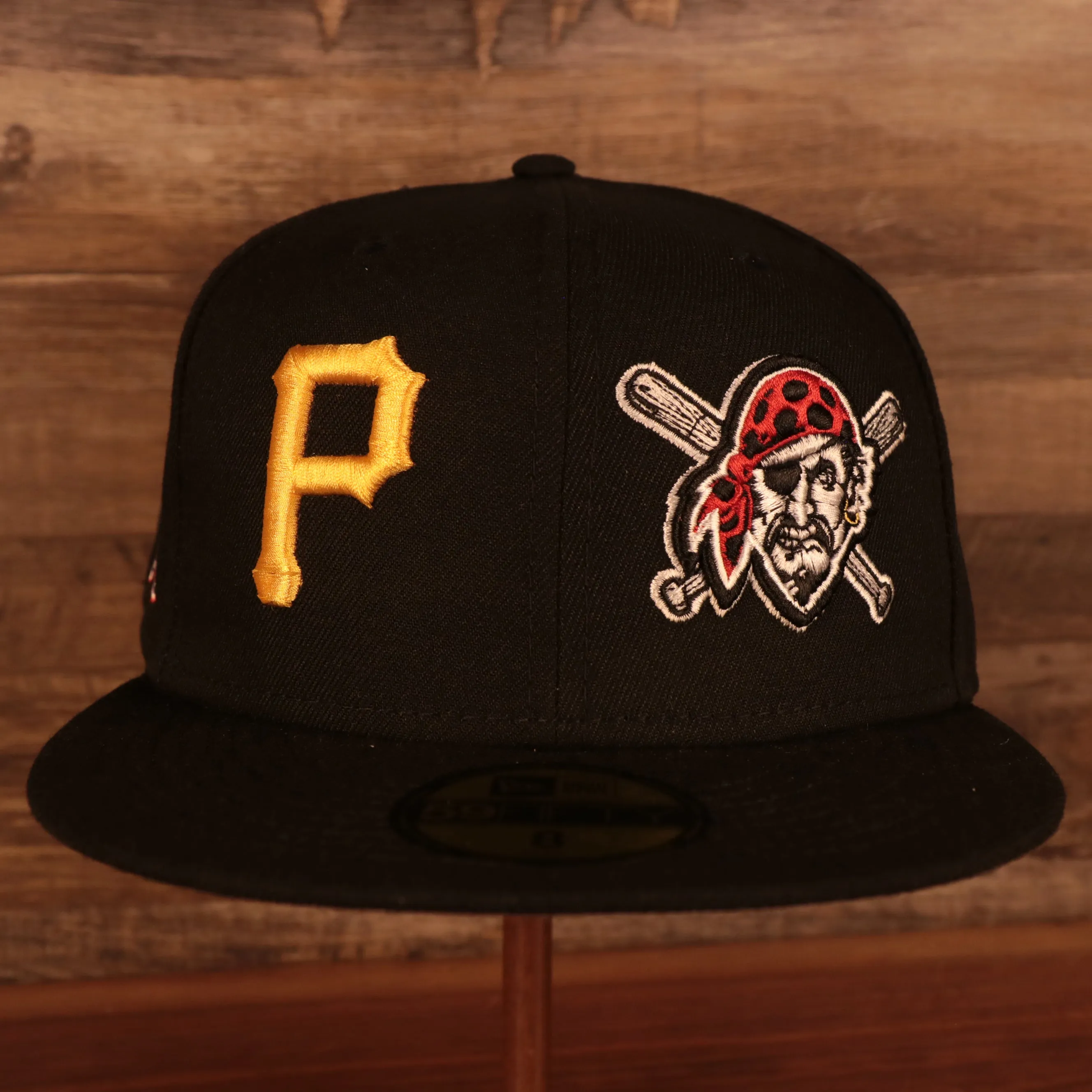 Pittsburgh Pirates Patch Pride All Over Gray Bottom Side Patch 59Fifty Fitted Cap