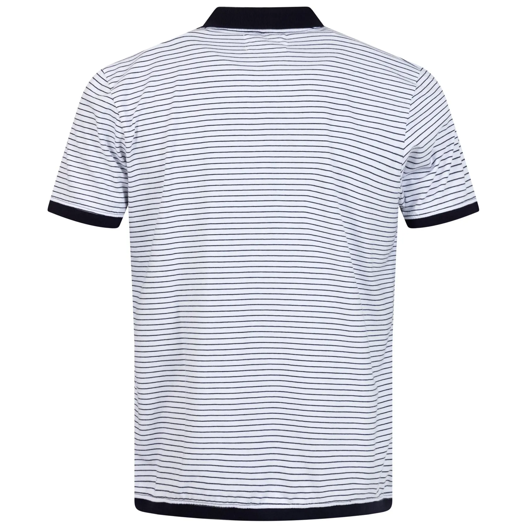 Play Well Cotton Pique Polo Off White/Dark Pin. Navy - 2024