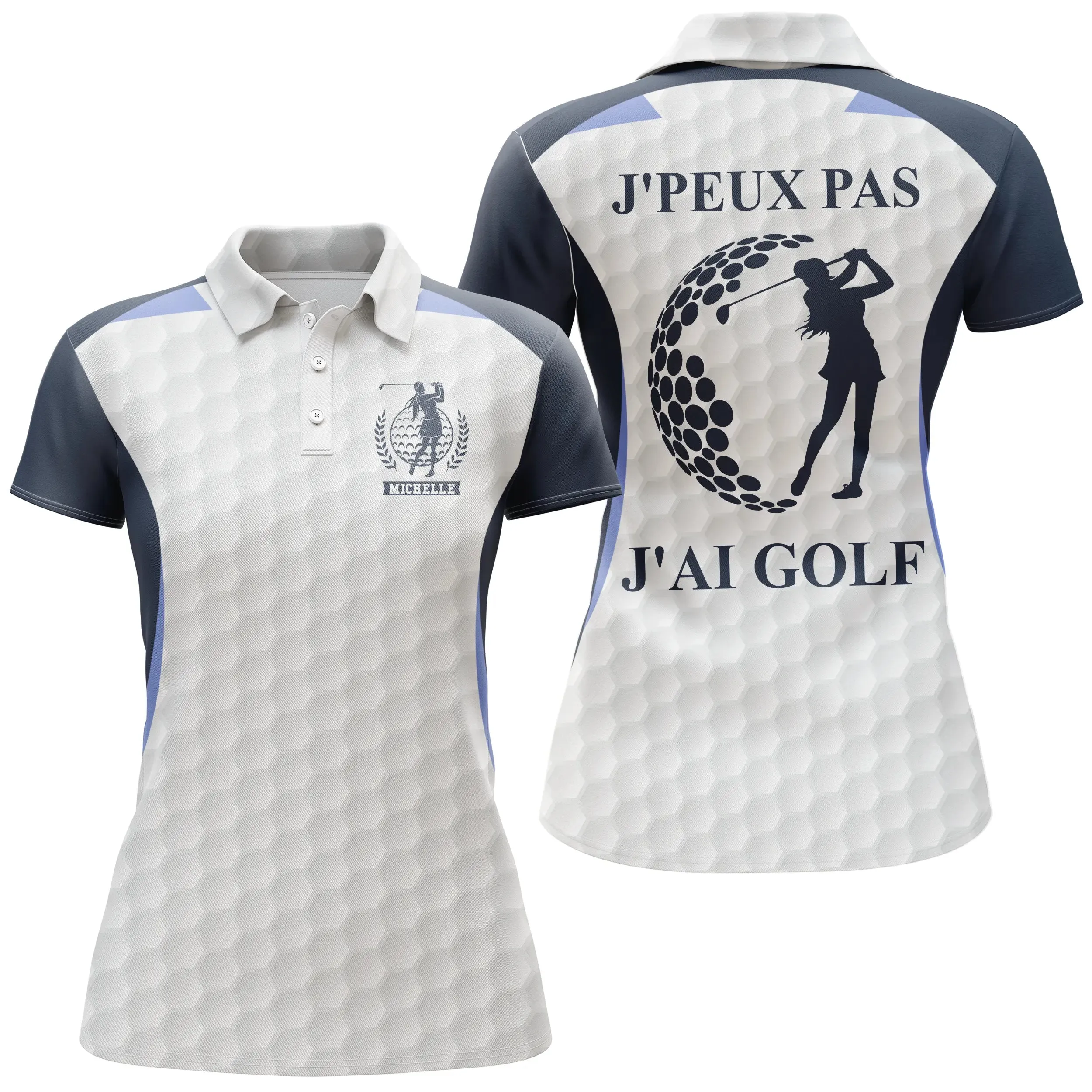 Polo de Golf, Cadeau Personnalisé Golfeur, Golfeuse, Polo à Séchage Rapide Homme Femme, J'peux Pas, J'ai Golf - CTS17052216