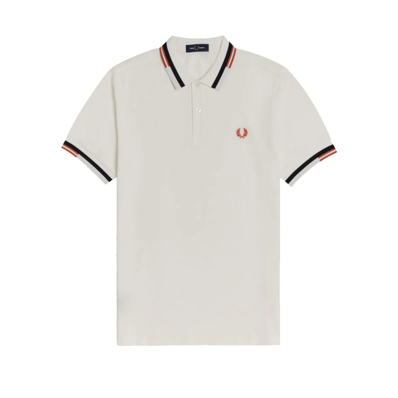 POLO PIQUET CON RIGA ASTRATTA Uomo Now White