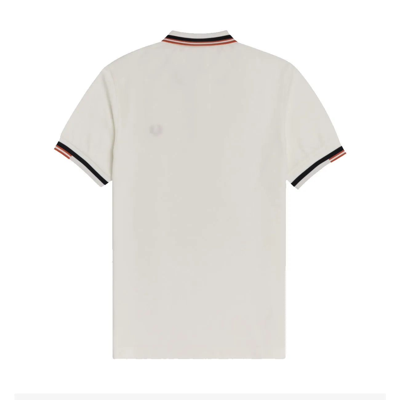 POLO PIQUET CON RIGA ASTRATTA Uomo Now White