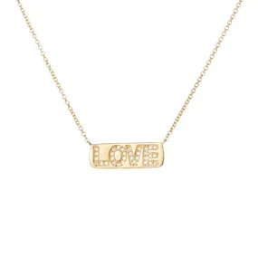 Pressed LOVE Diamond Necklace