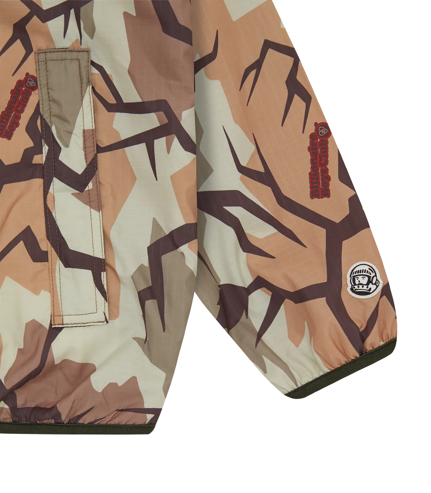 PULL OUT SHELL FLEECE ZIP THROUGH - SAND/CAMO