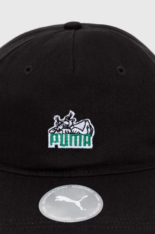 Puma cotton baseball cap Skate Relaxed Low Curve black color 025131