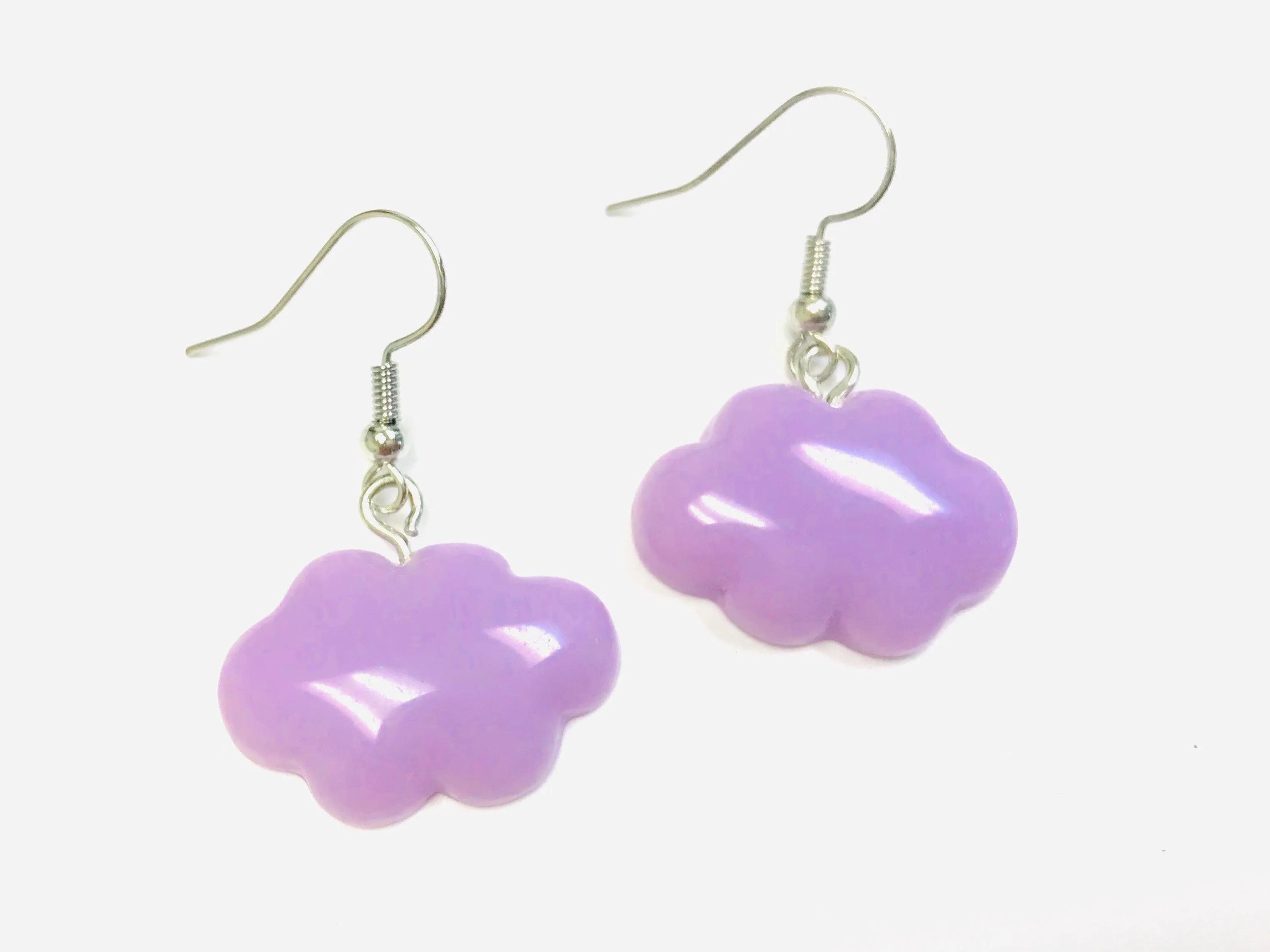 Purple Cloud Earrings