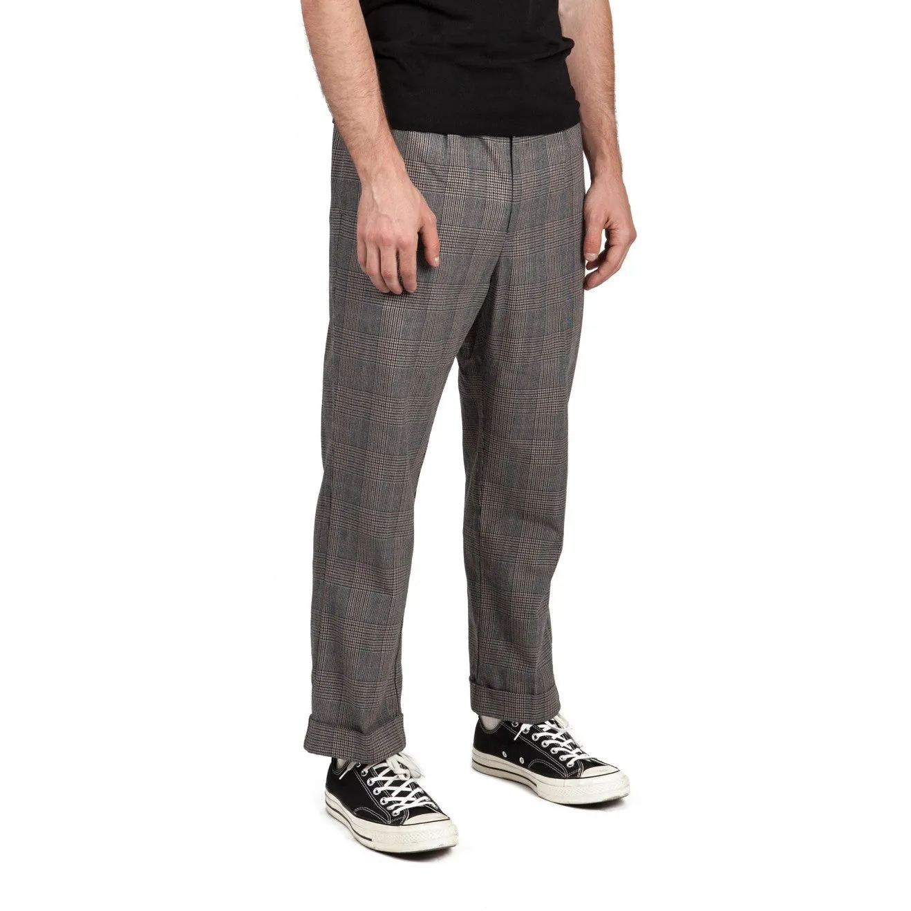 Regent Trouser Pant - Grey Plaid