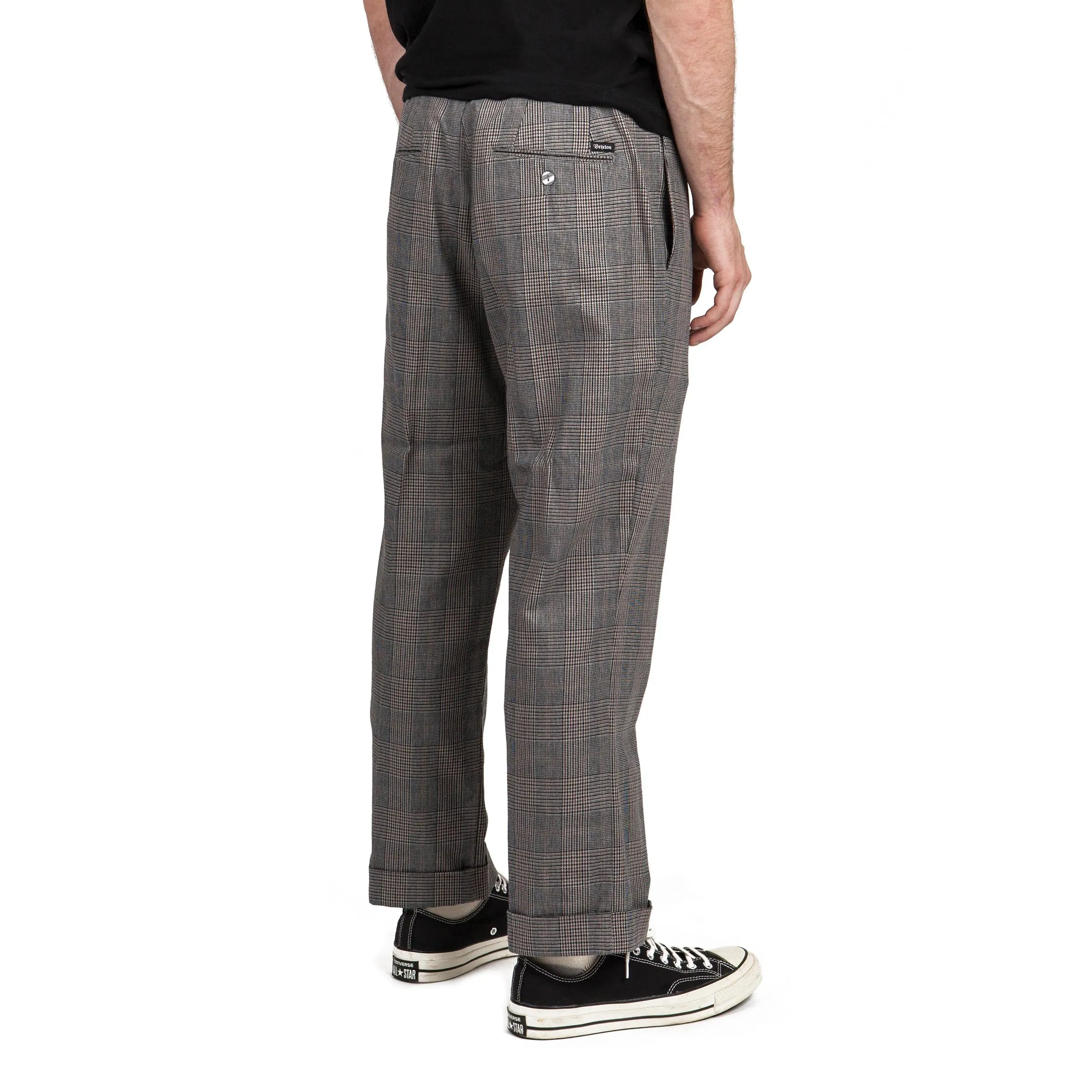 Regent Trouser Pant - Grey Plaid