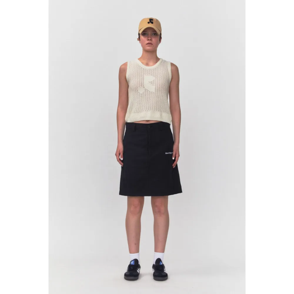 Rest & Recreation  |Blended Fabrics Street Style Plain Logo Cropped Tops