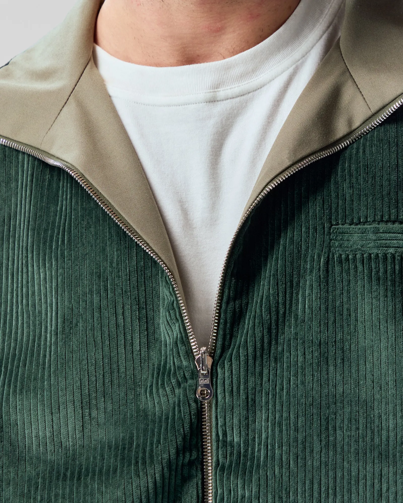 Reversible Corduroy Jacket | Olive / Evergreen