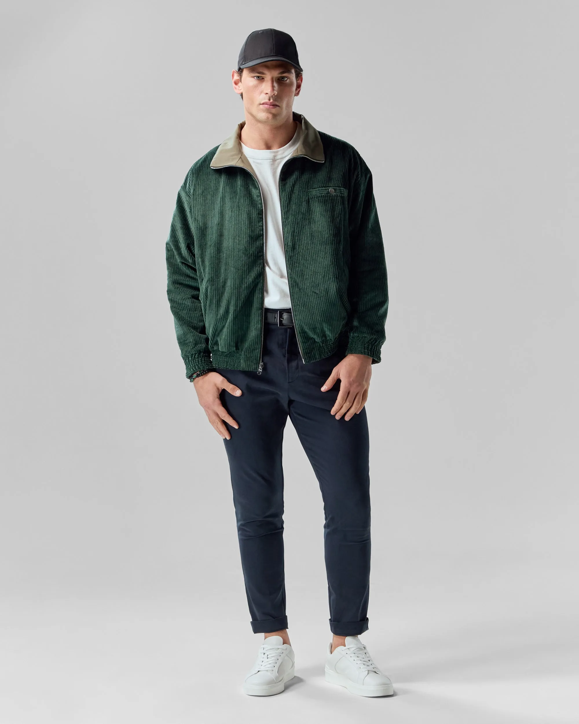 Reversible Corduroy Jacket | Olive / Evergreen