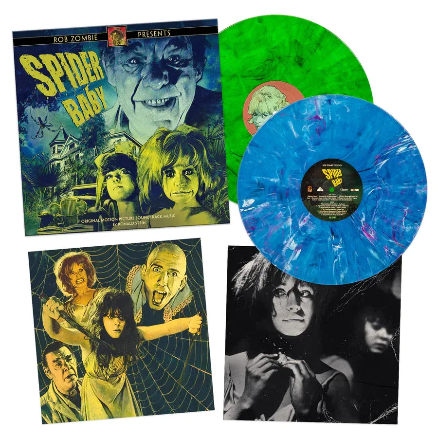 ROB ZOMBIE PRESENTS 'SPIDER BABY' ORIGINAL SOUNDTRACK 2LP (Blue & Green Marbled Vinyl)