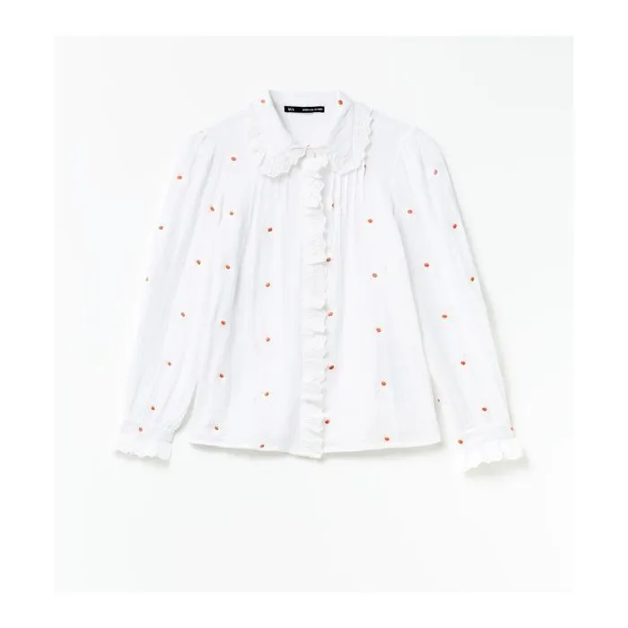 Sfera  |Flower Patterns Casual Style Long Sleeves Cotton