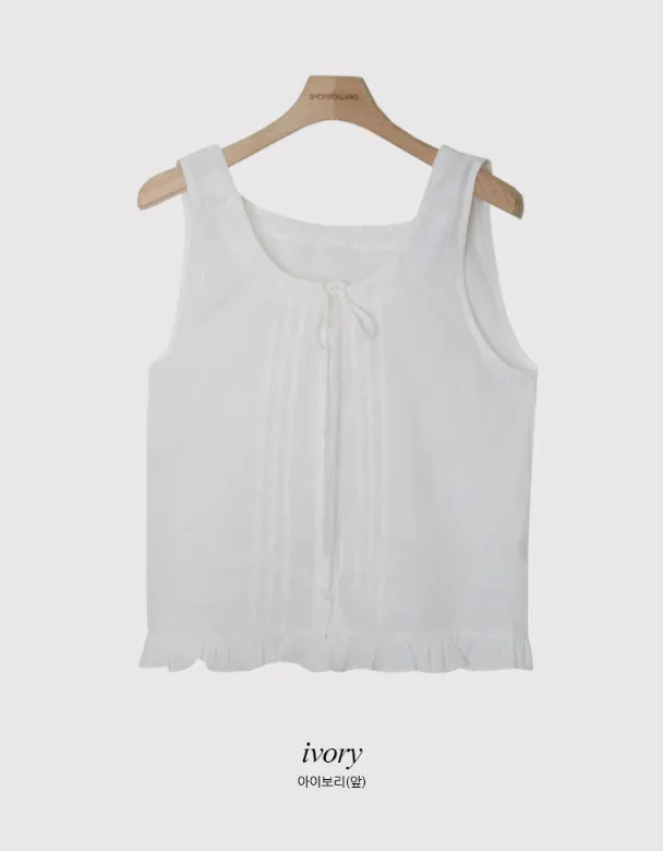 SHOPPERLAND  |Casual Style Sleeveless Street Style Plain Cotton