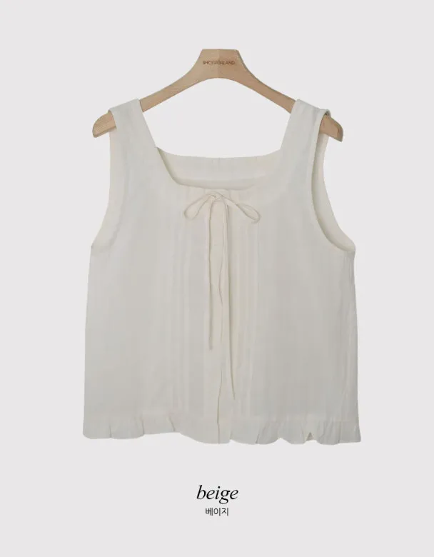 SHOPPERLAND  |Casual Style Sleeveless Street Style Plain Cotton