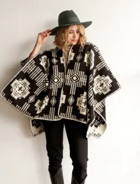 Sierra Black Poncho