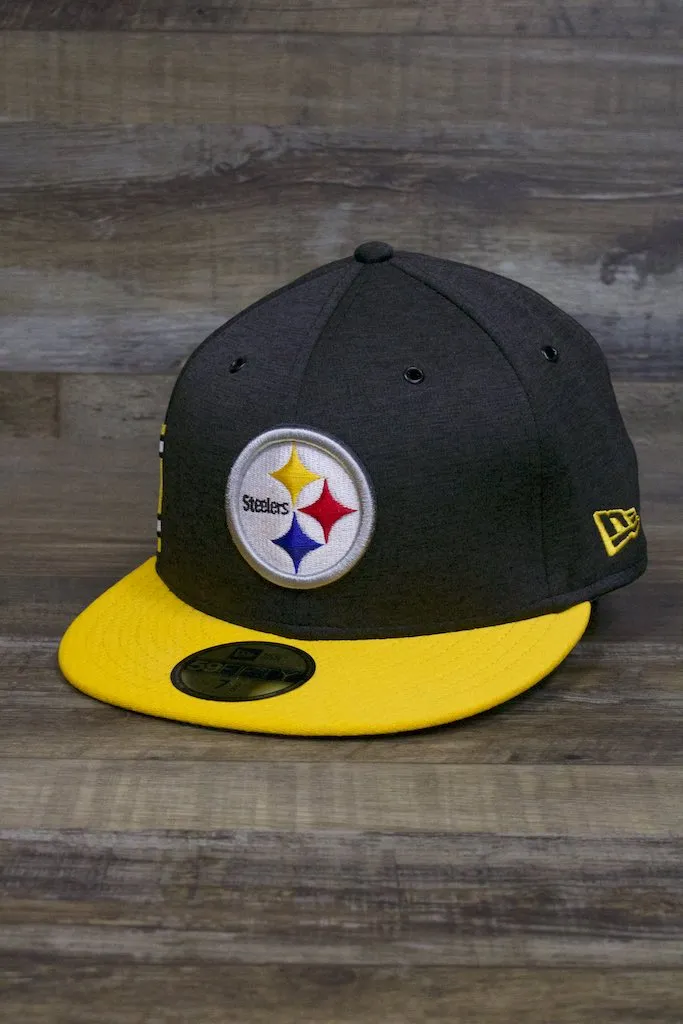 Steelers On Field Fitted Cap | Pittsburgh Steelers 2018 On-Field 59Fifty Fitted Cap