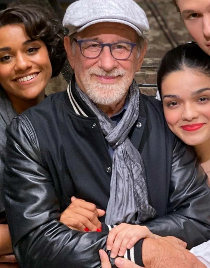 Steven Spielberg West Side Story Varsity Jacket | Black Bomber Jacket