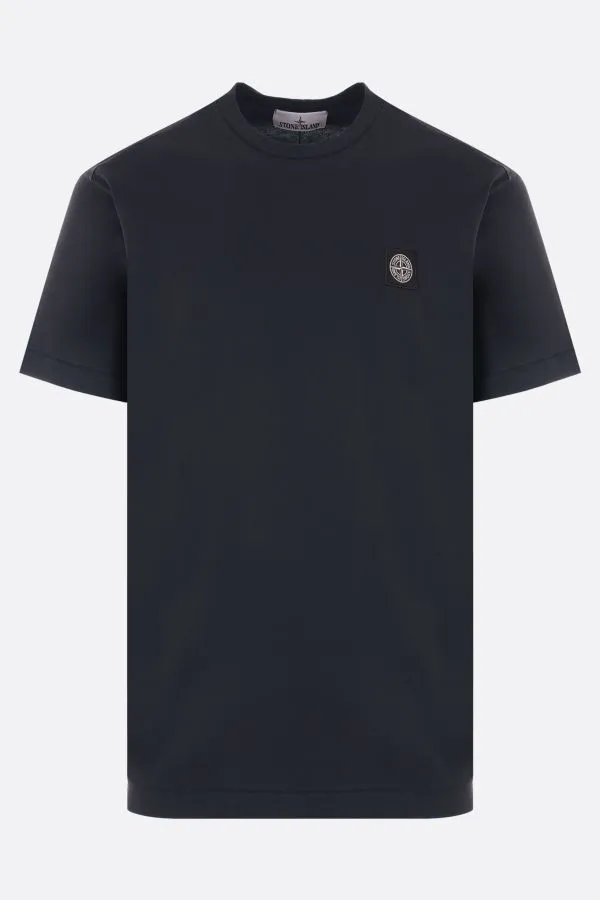 STONE ISLAND  |Street Style U-Neck Cotton Short Sleeves Logo T-Shirts