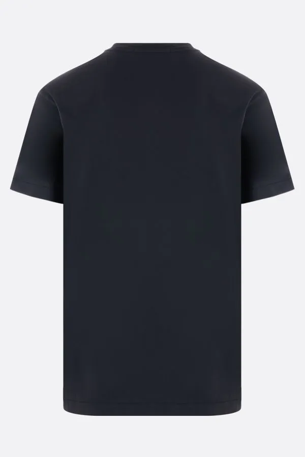 STONE ISLAND  |Street Style U-Neck Cotton Short Sleeves Logo T-Shirts