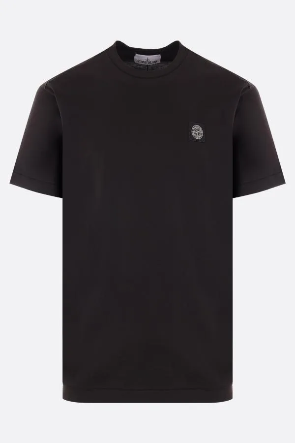 STONE ISLAND  |Street Style U-Neck Cotton Short Sleeves Logo T-Shirts