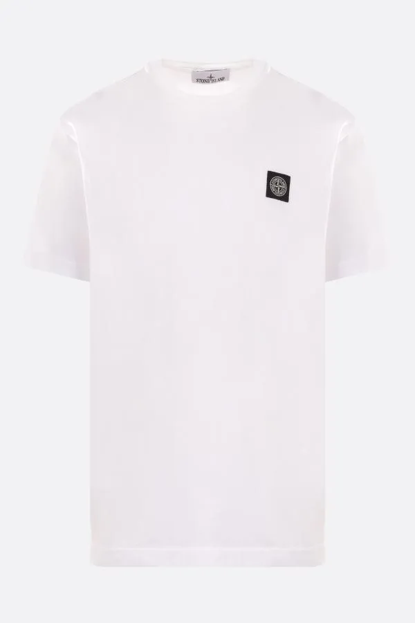 STONE ISLAND  |Street Style U-Neck Cotton Short Sleeves Logo T-Shirts